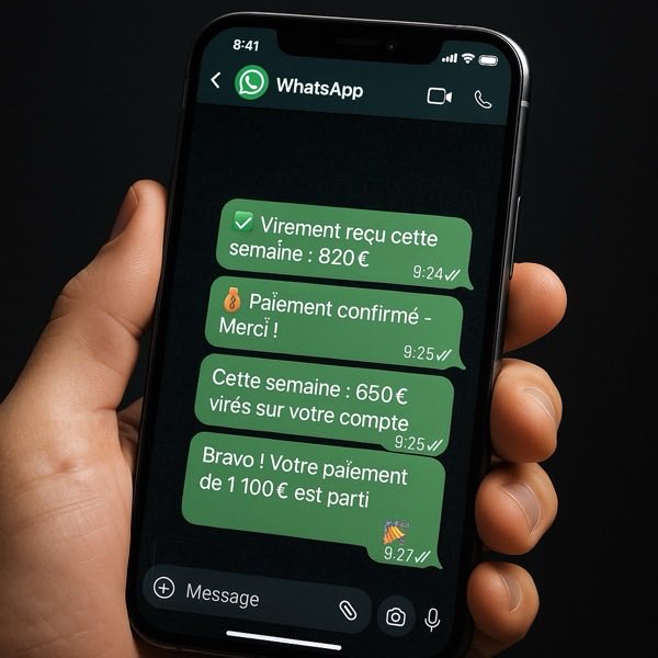 Preuve de paiement hebdomadaire